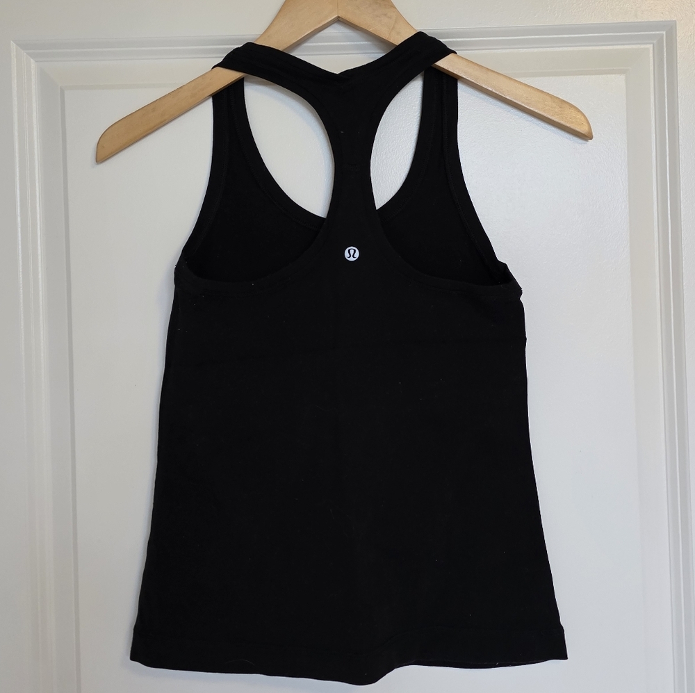 Lululemon Black Cool Racerback Tank - Picture 2 of 2